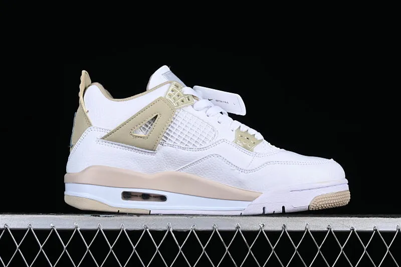 All categories Air Jordan Jordan series basketball shoes Air Jordan 4 Air Jordan 4 Retro "Linen" AJ4 Joe 4 sand color basketball shoes 487724-118